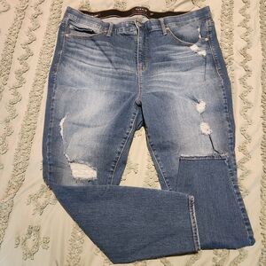 Torrid Distressed Sky High Skinny Jeans Size 22R